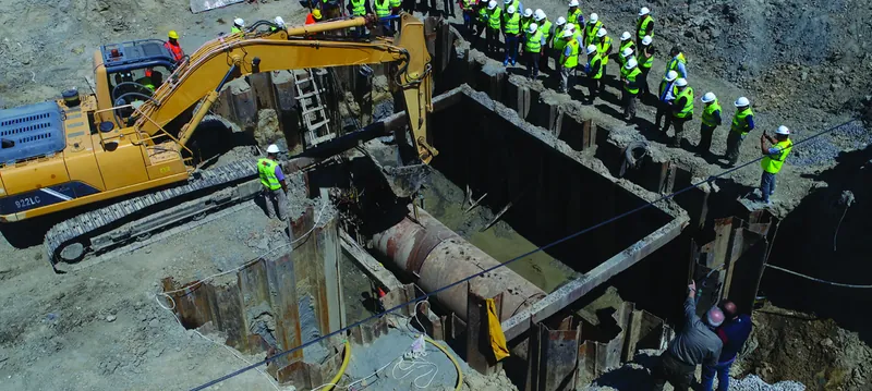 Pipe installation works in Manavgat